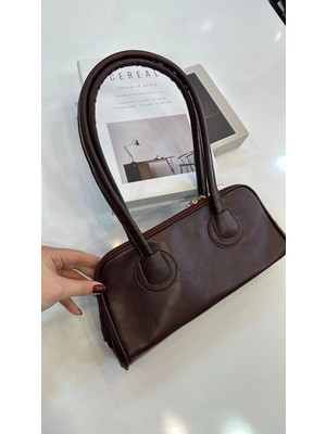 Akça Shoes Bordo Baget Çanta
