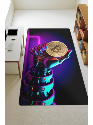 Dolce Mariee Modern Dijital Baskı Kaymaz Taban Çocuk ve Genç Odası Halısı H0273