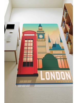 Dolce Mariee Modern Dijital Baskı Kaymaz Taban Çocuk ve Genç Odası Halısı H0242