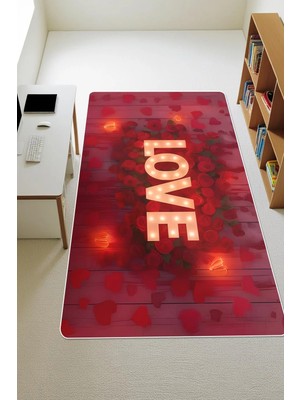Dolce Mariee Modern Dijital Baskı Kaymaz Taban Çocuk ve Genç Odası Halısı H0244