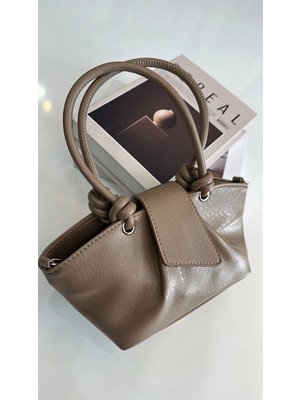 Akça Shoes Vizon Deri Çanta