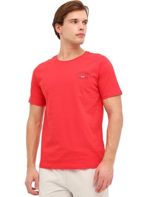 Lumberjack ml Ezıo 11ITL1088 6fx Kırmızı Erkek Kısa Kol T-Shirt