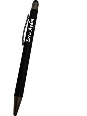 C&On Design Isme Kişiye Özel Siyah Metal Roller Kalem