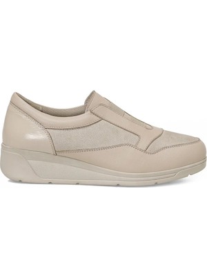 Polaris 5 Nokta 105623.Z6FX Bej Kadın Dolgu Ayakkabı