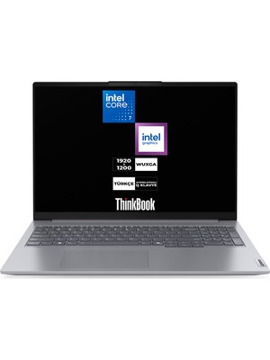 Lenovo Thinkbook 16 G8 Irl Core 7 240H 32 GB 1 Tb SSD Windows 11 Pro Intel Graphics 16" Wuxga Notebook 21SH009GTXCB4