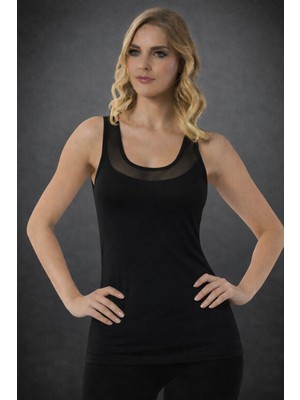 Hmd Kadın Beyaz Pamuklu Likralı Atlet – Nefes Alabilir Rahat Günlük Kullanım