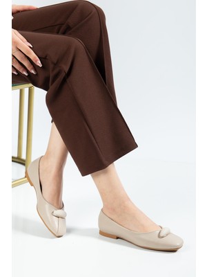 Suins Shoes Suins Fedor Model Toka Detaylı Kadın Babet Ayakkabı