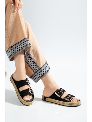 Suins Shoes Suins Losien Model Çift Bantlı Kadın Terlik