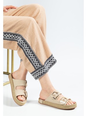Suins Shoes Suins Losien Model Çift Bantlı Kadın Terlik
