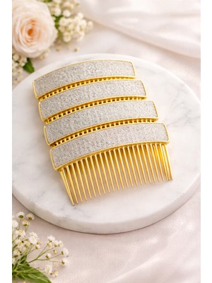 Vipfoni Tarak Topuz Tokası Gelin Saç Tasarım Aksesuarı 2 Adet