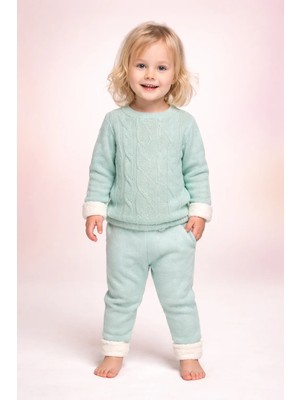 Almira Anne Bebek Kız Çocuk Triko Takım Yazlık Yeşil 1 Yaş Kışlık Kullanım
