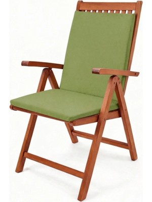 Gullfoss Yeşil Bahçe Balkon Salon Sandalye Minderi (Arkalıklı)