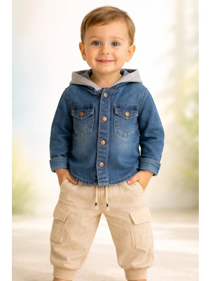 Almira Anne Bebek Çocuklar Için Kot Takım Farklı Beden ve Renk Seçenekleri