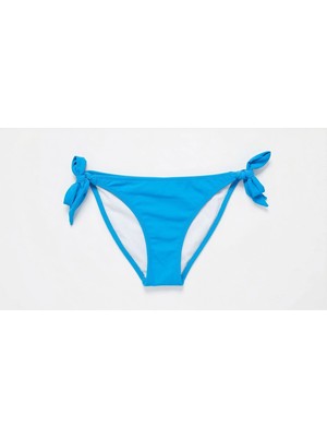 Zi Turkuaz Kalın Ip Bağlamalı Bikini Altı