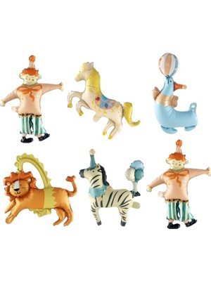 Çıtı Pıtı Store Sirk 6 Lı Folyo Balon Set 0616