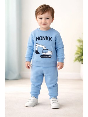 Almira Anne Bebek Kadife Bebek Takım Yazlık Mavi Renkli Erkek Bebek Için