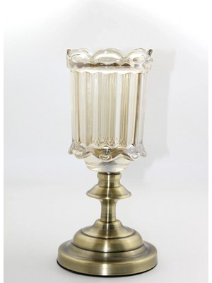 Marsilyan Cam Şamdan Tekli Model 5