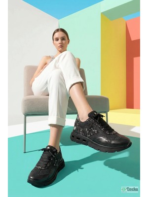 Mammamia Kadın Hakiki Deri Ortopedik Ultra Hafif Spor Tarz Günlük Ayakkabı M27YA/3990