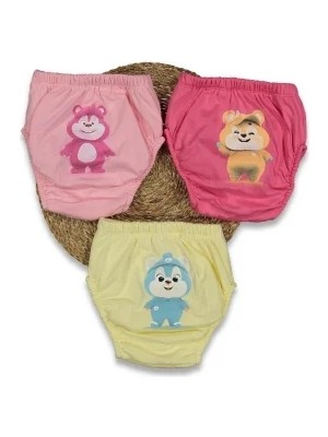 Almira Anne Bebek Kız Çocuk Iç Giyim Için Pamuklu Alıştırma Külodu Seti Işlevsel ve Rahat