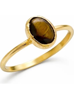 Venüs Design Çelik Doğal Taş  Yüzük (Ayarlanabilirdir)