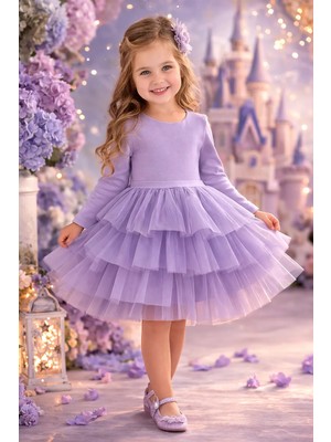 Sırt Detaylı Bayramlık Tütü Elbise