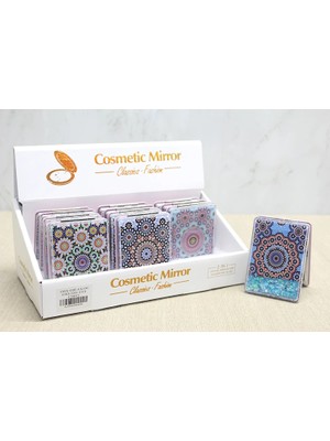 Selfbuysell Mandala Desenli Hareketli Sulu El Aynası ALK4585