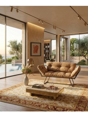 AVYNA Varelux™ Comfortmotion Kanepe | Açılır Kollu Premium Çekyat | Ikili Yataklı Koltuk - Kahverengi