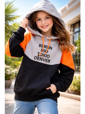 Almira Anne Bebek Kız Çocuk Uzun Kol Sweatshirt Renkli ve Rahat Günlük Giyim