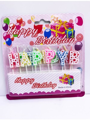 Selfbuysell Happy Birthday Renkli Mum (5324)