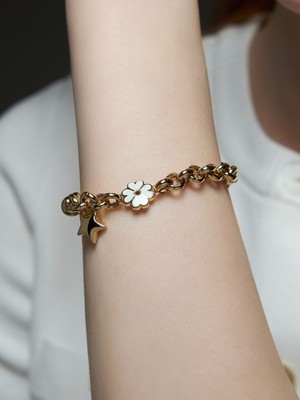 Ekinci Kuyumculuk 14 Ayar Altın “yıldız Çiçeği” Bileklik 20CM