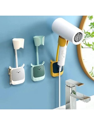 Selfbuysell Geyik Figürlü Fön Makinesi Askı Aparatı