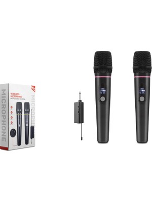 İntora Profesyonel Kablosuz Uhf 2’li̇ Mi̇krofon Seti̇ - 6.35MM - Si̇yah HDX2791