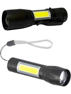 Uzun Menzilli Şarjlı El Feneri Uzun Ömürlü LED Işık Lamba Aydınlatma Özellikleri