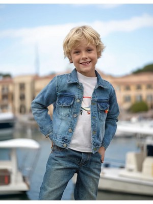 Almira Anne Bebek Erkek Çocuk Kot Ceket | 6 - 7 Yaş