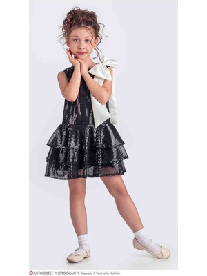 Perinin Dolabı Pırıltılı Kız Çocuk Abiye Elbıse