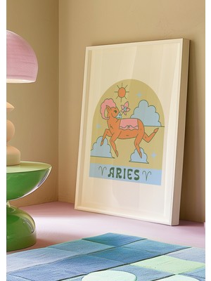 Des Vu Print Aries Burç Posteri, Koç Burcu Posteri, Pinterest Temalı Çerçevesiz Poster