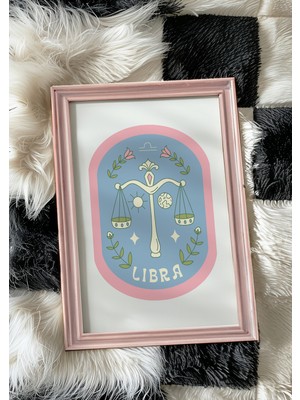 Des Vu Print Libra Burç Posteri, Terazi Pinterest Temalı Çerçevesiz Poster