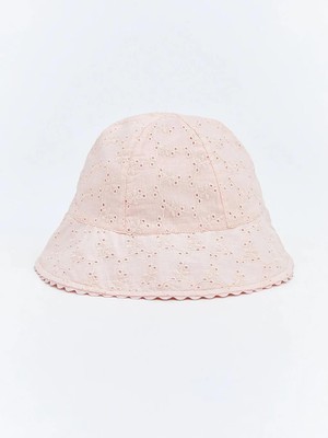 LC Waikiki Çiçek Nakışlı Kız Bebek Bucket Şapka  (S6)