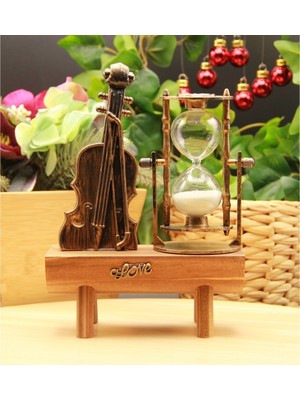 Selfbuysell Dekoratif Keman Tasarımlı Kum Saati