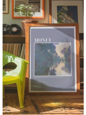 Des Vu Print Claude Monet Morning On The Seine Near Giverny Posteri,claude Monet Temalı Çerçevesiz Poster
