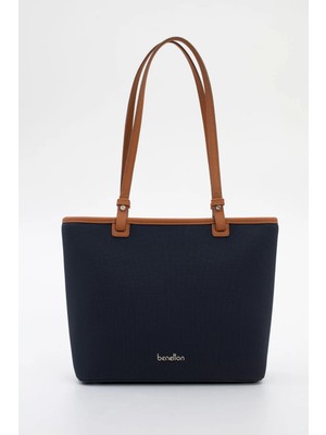 United Colors Of Benetton Kadın Kol Çantası Lacivert-Camel BNT1822