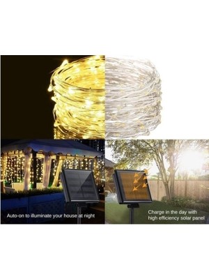 Selfbuysell Solar Peri LED 20M 200 LED Gün Işığı