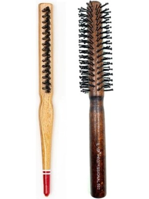 Selfbuysell Liva 503& 690 Profesyonel Yanmaz Set Topuz Saç Fırçası-2'li