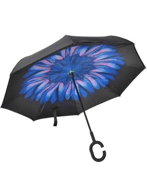 Ay Ege Damlalı Papatya Kadın Şemsiye