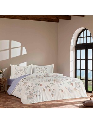 Linens Allday Monte Pamuk Saten Tek Kişilik Nevresim Takımı Lila