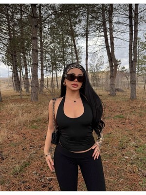 Belirtilmemiş Boyundan Geçmeli Basic Crop