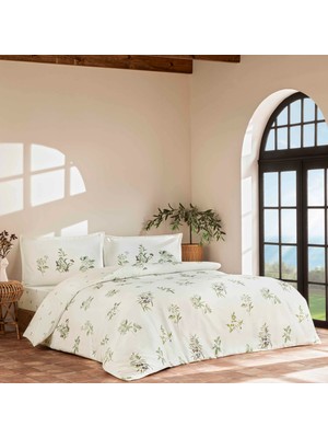 Linens Allday Oliva Pamuk Saten Tek Kişilik Nevresim Takımı Beyaz