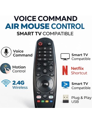 Epilons Mey Ithalat® Lg Ses Komutlu ve Aır Mouse Özellikli Kumanda