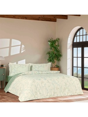 Linens Allday Verra Pamuk Saten Çift Kişilik Nevresim Takımı Beyaz