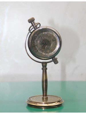 Selfbuysell Pirinç Masa Üstü Saat 16186